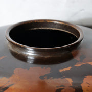 Japanese Takaoka Bronze Vase Seiho Gold Splash Pattern BV78210