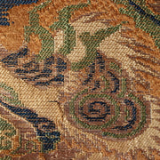 Antique Japanese Buddhist Kinran Brocade Temple Banner Dynamic Dragon Motif14