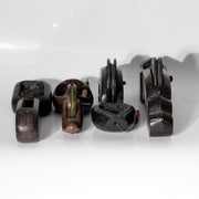 Vintage Japanese Wooden Sumitsubo Set of 4 Signed Tsubosei Sanjo Carpenter Tools3