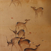 Masterpiece Antique Japanese Scroll Painting Mori Kansai  Deer in Autumn Nar6