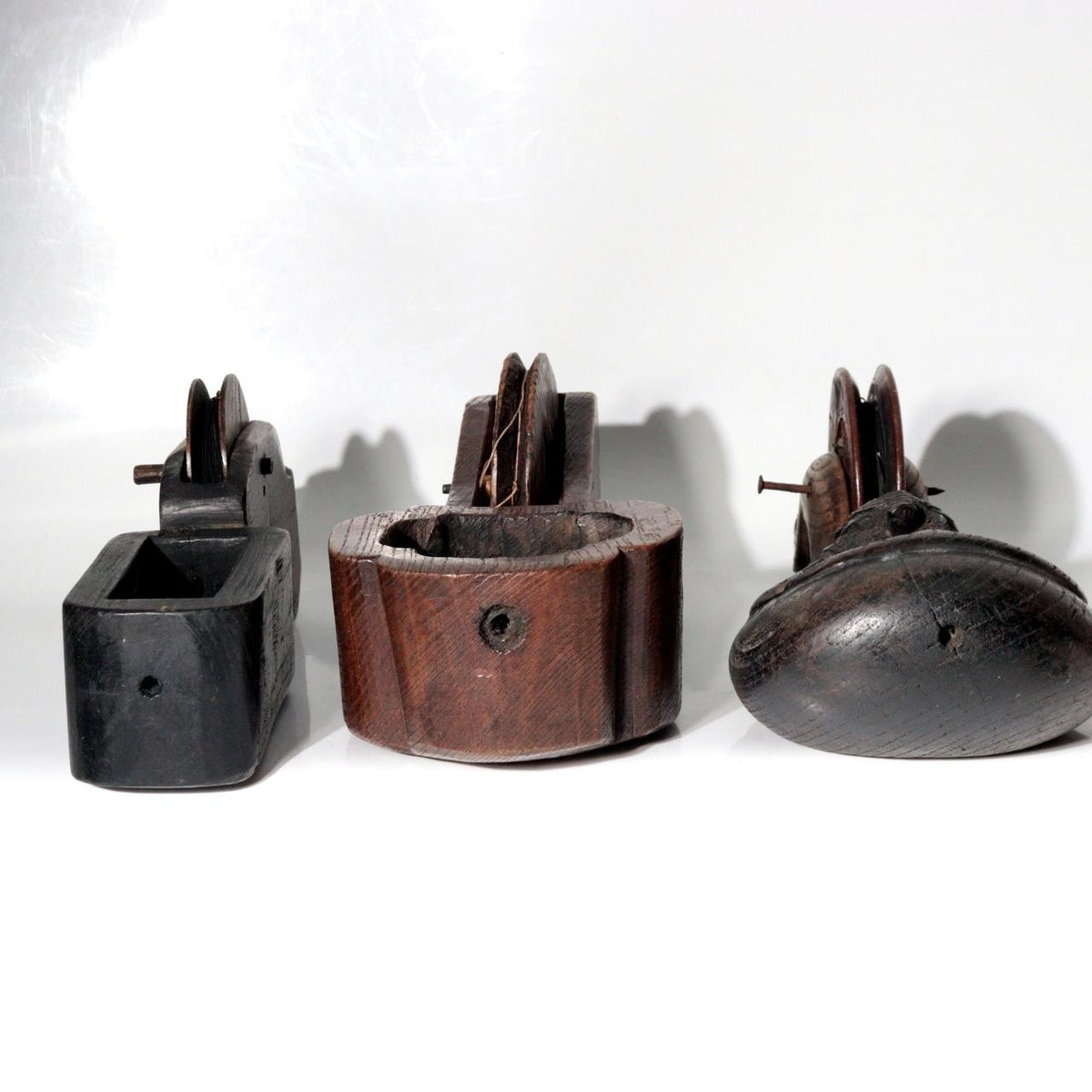 Vintage Japanese Sumitsubo Set of 3 Signed Tsuboaki Sanjo Carpenter Ink Tools10
