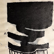 Iwao Akiyama Original Woodblock Print Santoka Haiku 1974 Signed 158/200 Japanese15