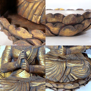 Antique / Vintage Japanese Wooden Dainichi Nyorai Buddha Statue Circa 1900-1940s14