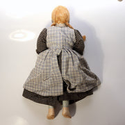 Pair of Vintage Japanese Wooden Dolls Signed Sadako 1984 Boy Girl Set13