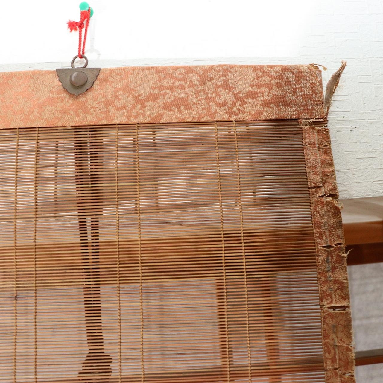 Single Vintage Japanese Bamboo Blind Sudare 168cm x 87cm Screen VG42015