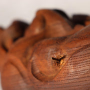 Japanese Antique Wooden Mask Hannya Wall Decor Hardwood Detachable Horns 700g16