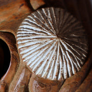 Vintage 1937 Japanese Wood Carved Noh Mask Okina Ise Shinen Shinmen Kagura16