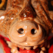 Japanese Wood Mask Bakedanuki Yokai Monster Signed Yoshino Tadao Market Fresh18