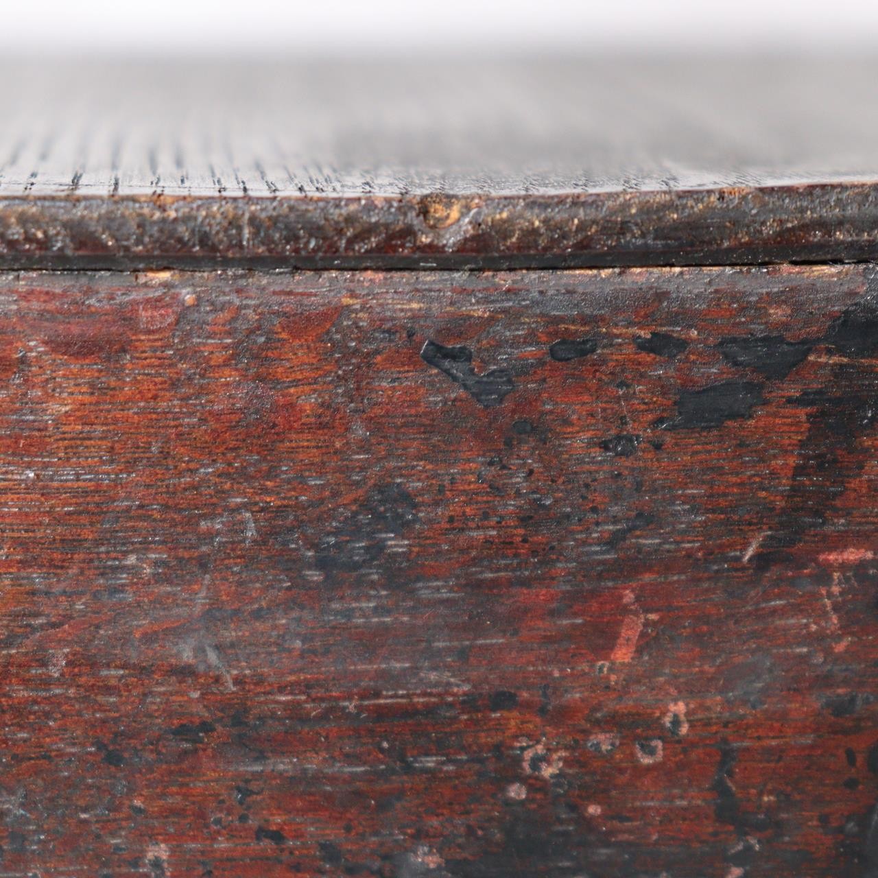 Japanese Vintage Tambour Roll-Top Wooden Box - "Jabara" Slatted Lid Showa Era10