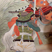 Antique Japanese Hand Painted Silk Kakemono Hanging Scroll Samurai Warrior17