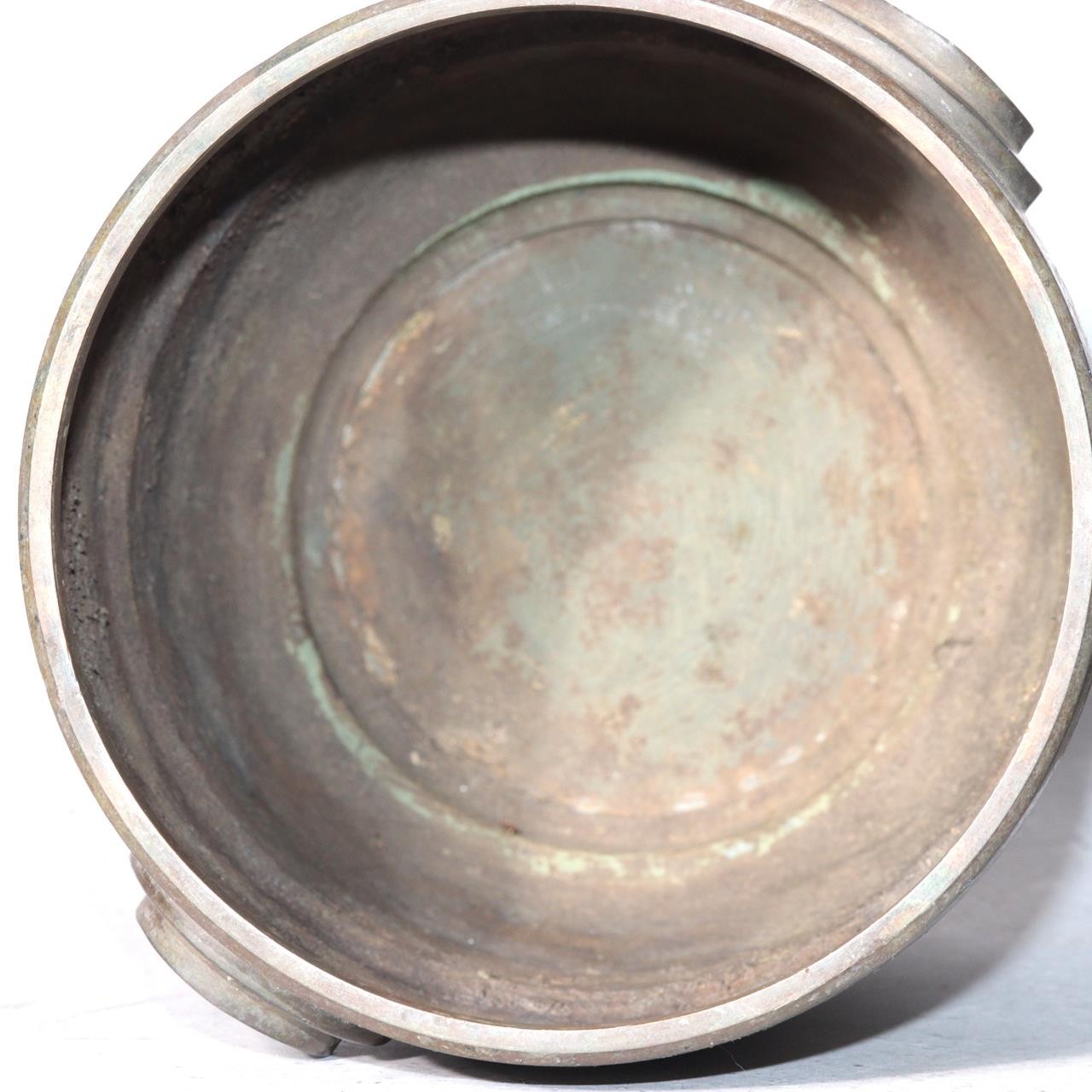 Vintage Japanese Bronze Vase NKK Commemorative 1957 Showa 32 Patina BV78010