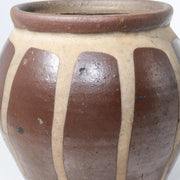 Japanese Antique Tanba ware Jar Vase Pottery PV14512