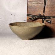 Antique Korean Celadon Tea Bowl Early Joseon Dynasty Sunakodai Kintsugi Box0