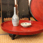 Antique Japanese Imari Sometsuke Set  Tako Karakusa Slender Vase & Kozara Plate3