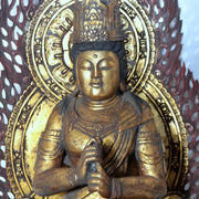 Antique / Vintage Japanese Wooden Dainichi Nyorai Buddha Statue Circa 1900-1940s4