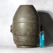 Vintage Japanese Bronze Vase NKK Commemorative 1957 Showa 32 Patina BV7802