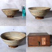 Antique Joseon Dynasty HakeMishima Natsuchawan Summer Tea Bowl  Original Box6