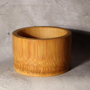 Japanese Bamboo Flower Basket Vase Hanakago Signed Chagetsu Ikebana Woven WO5239