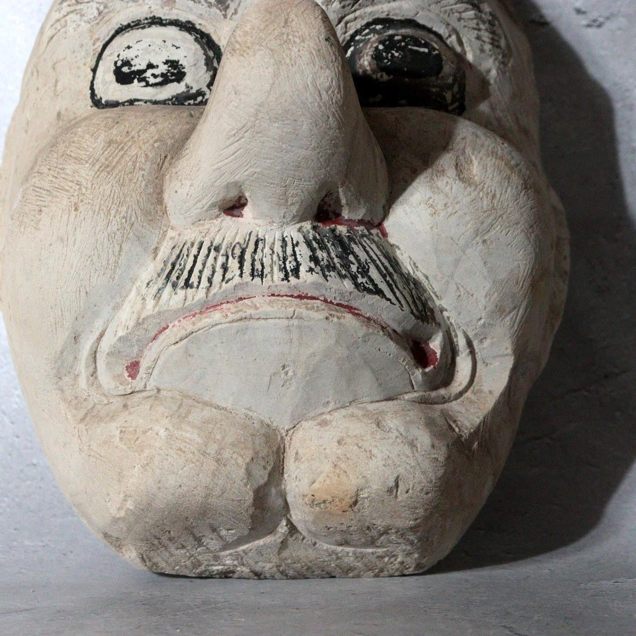Vintage Japanese Stone Carved Daitengu Mask Figurine Mt. Takao Temple Shinto8