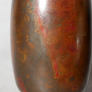 Japanese Cast Bronze Vase - Naoki Hara - Signed Tomobako Box Ikebana BV74010