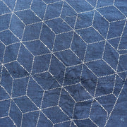 Antique Japanese Indigo Boro Sashiko Textile - Meiji / Taisho Era 155x142cm17