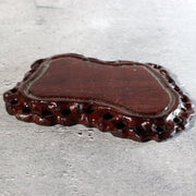 Japanese Miniature Suiseki Viewing Stone Sun-ishi Natural Rosewood Stands2