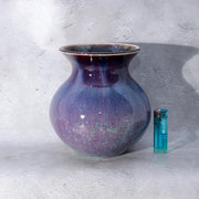Japanese Glaze Flower vase Matsuyama Gaei porcelain vase signed w / box PV2901