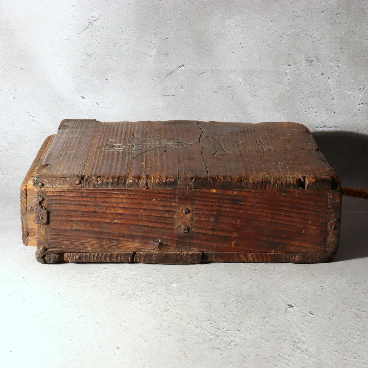 Japanese Antique Wooden Drawer Box House Marked “Yama-sa” No.3 Meiji Era WO5539