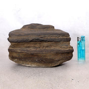 Japanese Suiseki Viewing Stone Natural Cliff Rock Plateau Landscape Heavy 4.5kg12