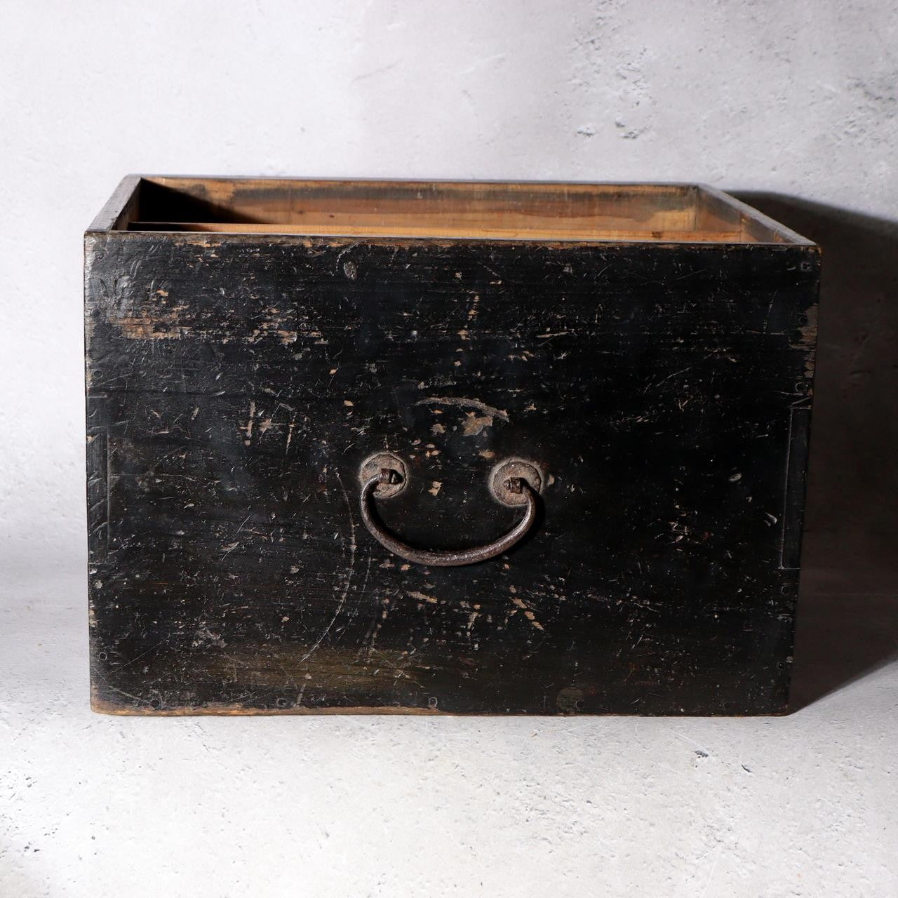 Antique Japanese Samurai Era Rare Prop Real Edo Period Tansu Cabinet Wooden Pegs16