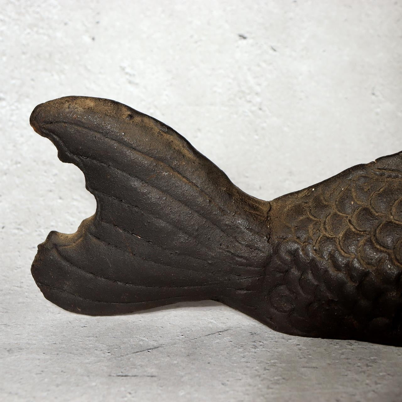 Vintage Japanese Ceramic Fish Wall Vase Jizai Kagi Yokogi Hearth Hook PV3078