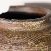 Antique Tokoname Tsubo Jar Muromachi Momoyama Ubakuchi Kiln Mark Wabi Sabi Japan7