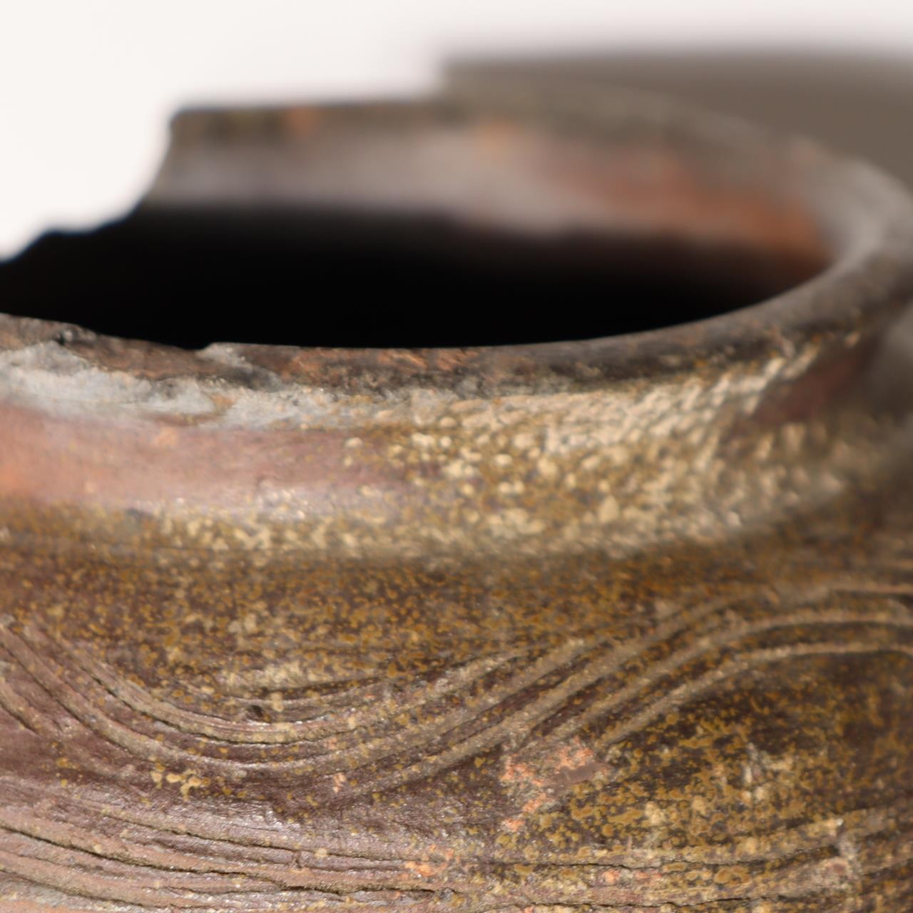 Antique Tokoname Tsubo Jar Muromachi Momoyama Ubakuchi Kiln Mark Wabi Sabi Japan7