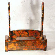 Japanese Wood Lacquer Mini Tanto Sword Stand Katanakake Drawer 25cm WO5543