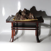 Vintage Japanese Hardwood Display Stand Daiza for Suiseki Bonsai WO67012