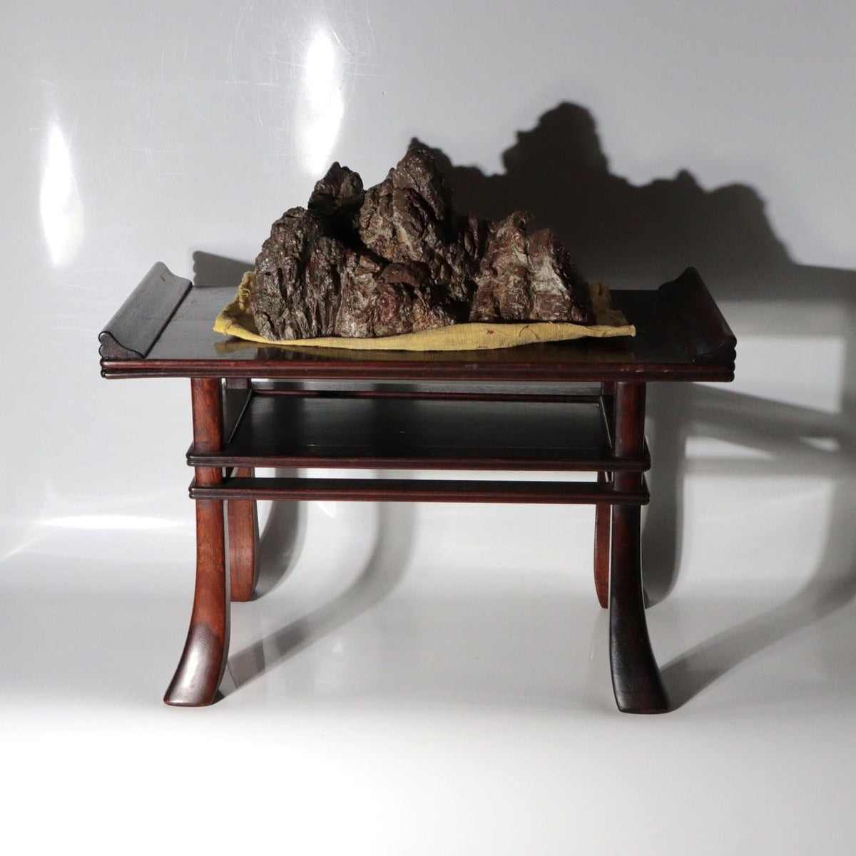 Vintage Japanese Hardwood Display Stand Daiza for Suiseki Bonsai WO67012