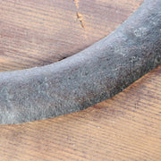 Japanese Antique Wood Kanban Shop Sign Kamawanu Sickle Ring Nu Rebus 72.5cm10