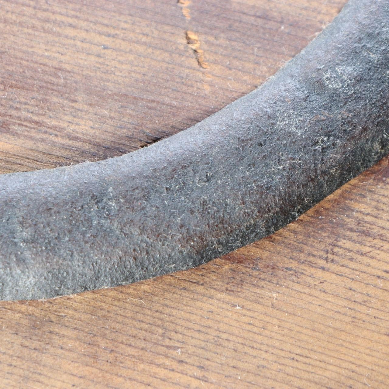 Japanese Antique Wood Kanban Shop Sign Kamawanu Sickle Ring Nu Rebus 72.5cm10