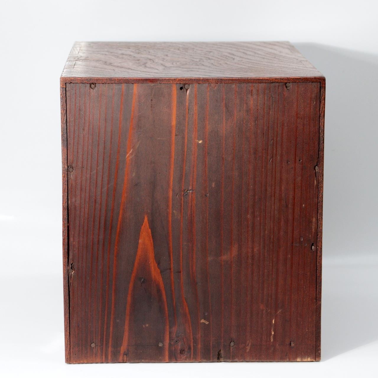 Taisho Showa Japanese Tamamoku Wood Small Chest Ko-dansu Inkstone Drawer WO6306