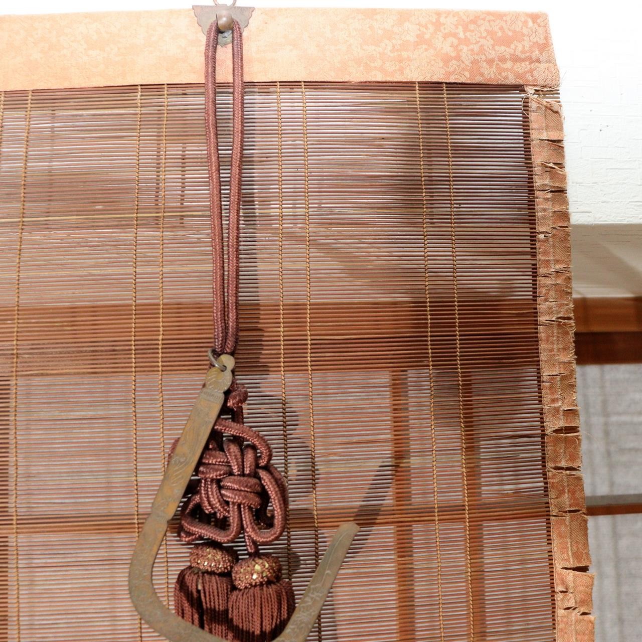 Single Vintage Japanese Bamboo Blind Sudare 168cm x 87cm Screen VG4209