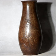 Early 20th Century Japanese Bronze Vase Yoshimitsu Kinjiro Ogasawara Statue19