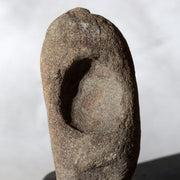 Japanese Hokkaido Daruma Suiseki Viewing Stone with Wooden Daiza Base5