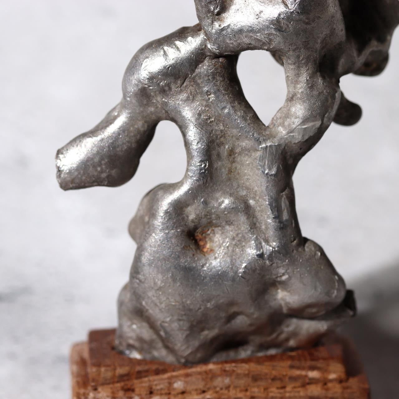 Unique Vintage Japanese Stainless Steel Suiseki Fantastic Rock Formation Stone10