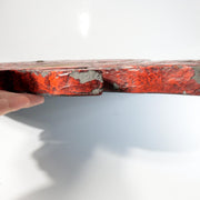 Antique Japanese Buddhist Wooden Fish Board Gyoban Kaipan Red Lacquer Temple8