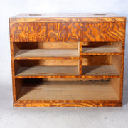 Fine Japanese Haribako - Rare "Tamamoku" Burl & Tiger Grain Wood Sewing Box16