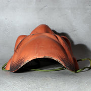 Japanese Wooden Noh Mask Hisomi Demon Male Nagahara Koin Silk Bag MSK54210