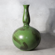 Japanese Takaoka Cast Bronze Gourd Vase Keisuke Tomobako BV7836