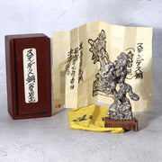 Unique Vintage Japanese Stainless Steel Suiseki Fantastic Rock Formation Stone17
