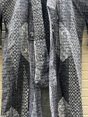 Japanese Men's Cotton Yukata Summer Kimono Basket Weave Pattern BRKW17617