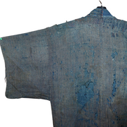 Antique Japanese Boro Indigo Cotton Kimono Noragi Jacket Late Edo Meiji BRKW16810